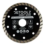 Disc diamantat turbo Detoolz 115 mm pentru taiere umeda/uscata, 22,2 mm