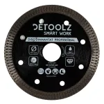 Disc diamantat turbo Detoolz 115 mm, 22,2 mm, pentru tăiere umedă/uscată