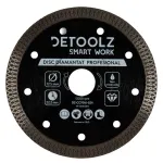 Disc diamantat turbo Detoolz 125 mm, 22,2 mm, pentru tăiere umedă și uscată