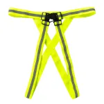 Ham reflectorizant Micul Fermier, verde neon, reglabil pentru vizibilitate sporită