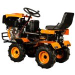 Mini tractor Detoolz 17CP 4x4 diesel 530cc, pornire electrică, 2 cutii viteze