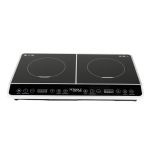 Plită cu inducție dublă Detoolz 3000W, suprafață ceramică, model 8NT