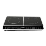 Plită cu inducție dublă Detoolz 3000W, suprafață ceramică, model 8NT