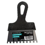 Șpaclu zimțat Detoolz 150x8 mm pentru aplicare adeziv, mâner ergonomic