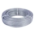 Cablu din oțel zincat plastifiat Micul Fermier, 25 m, Ø 4–5,5 mm