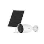 Camera 4G LTE cu panou solar si baterie HiLook, 4MP, lentila 2.8mm, 8W, 9000mAh, iluminare duala 30m, audio, slot SD, IP66 - IPC-CFS04/4G-SIM SafetyGuard Surveillance