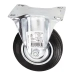 Roată fixă Detoolz din cauciuc 100x27 mm, pentru cărucioare și echipamente, G01