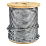 Tambur cu cablu de oțel zincat 3 mm, 100 m, Micul Fermier