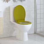 Capac WC cu închidere silențioasă, verde, oval GartenMobel Dekor