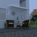 Copertină retractabilă cu LED, crem, 300 x 150 cm GartenMobel Dekor