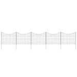 Set gard de grădină arcuit concav, verde, 77,5 x 64 cm GartenMobel Dekor