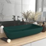 Chiuvetă dreptunghiulară de lux verde închis 71x38 cm ceramică GartenMobel Dekor