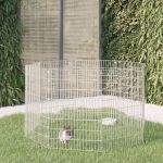 Adăpost pentru animale cu 8 panouri, 54x80 cm, fier galvanizat GartenMobel Dekor