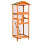 Colivie de păsări, 68x62x166 cm, lemn masiv de brad GartenMobel Dekor