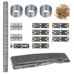 Coteț de găini, 268x100x190 cm, metal (nu se vinde individual) GartenMobel Dekor