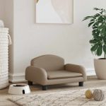 Pat de câini, cappuccino, 50x40x30 cm, piele ecologică GartenMobel Dekor