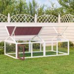 Cușcă pentru mișcare cafeniu 200x112,5x74 cm lemn masiv de pin GartenMobel Dekor