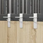 Cârlige portabil pentru găleată 3 buc. argintiu oțel galvanizat GartenMobel Dekor