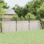 Coteț pentru păsări, gri, 600x105x120 cm, oțel galvanizat GartenMobel Dekor