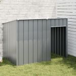 Cușcă câine cu acoperiș antracit 153x91x110 cm oțel galvanizat GartenMobel Dekor
