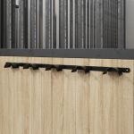 Cuier de căpăstru pentru 5 căpestre, negru, fier GartenMobel Dekor