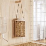 Hrănitor pentru fân de iepuri, Ø15x25,5 cm, lemn masiv brad GartenMobel Dekor