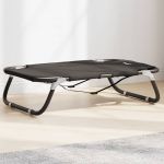 Pat de câini pliabil, antracit, țesătură Oxford și oțel GartenMobel Dekor