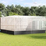 Volieră de păsări, 418x414x212 cm, oțel GartenMobel Dekor