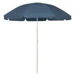 Umbrelă de soare de plajă, albastru, 240 cm GartenMobel Dekor