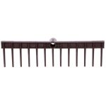 Grebla din plastic 13 dinti pentru frunze si iarba, fara coada