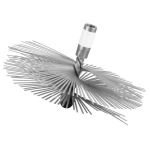 Perie de curățat coșul de fum INOX 180 mm, ștosată, pentru coș inox
