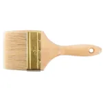 Pensulă lată 4" Strend Pro JA019, pentru vopsit, mâner din lemn, galbenă