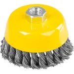 Perie cupă cu sârmă torsionată Strend Pro TCB-500, 100 mm, M14