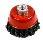 Perie cupă din sârmă torsionată Strend Pro TCB-500, 80 mm, M14