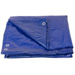 Prelată rotundă de acoperire 3,6 m, 120 g/mp, albastră, cu ocheți