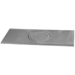 Plată pentru sobă 630x315 mm, cu 1 orificiu pentru plită