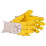 Mănuși de lucru TWITE din bumbac cu latex natural, antiderapante, 10"