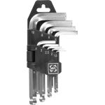 Set chei imbus cu bilă Strend Pro HK0044, 9 piese, 1,5–10 mm, scurte
