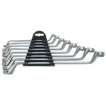 Set chei inelare cotite Strend Pro 8 piese, Cr-V, 6-22 mm, 75°