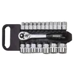 Set chei tubulare Honiton 400019HM 1/2" cu clichet, 19 piese Cr-V