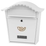 Cutie poștală NAPOLEON B albă 365x365x135 mm, cu spațiu pliante