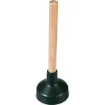 Ventuză desfundat WC MagicHome din cauciuc, 140 mm, cu mâner din lemn