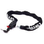 Antifurt cu cheie, lanț din oțel 6 mm x 90 cm, cu manșon textil Syncromate