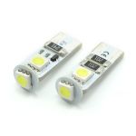 Set 2x bec LED T10 CANBUS pentru interior auto și portbagaj, 12V 3W
