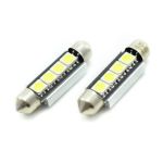 Set 2 becuri LED sofit 41mm CANBUS pentru plafonieră și număr