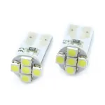 Set 2 becuri LED T10 pentru interior si portbagaj auto, 12V, 35 lm CLD010