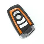 Carcasă telecomandă tip normal Carguard, negru-portocaliu, 4 butoane