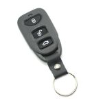 Carcasă telecomandă auto tip normal cu 3 butoane, Carguard, neagră