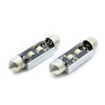 Set 2x bec LED sofit 41 mm Canbus cu chip Cree, 12V, 400 lm (CAN112)
