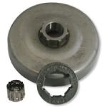 Set oală ambreiaj cu rotiță 3/8 7Z și colivie pentru Husqvarna 362–575